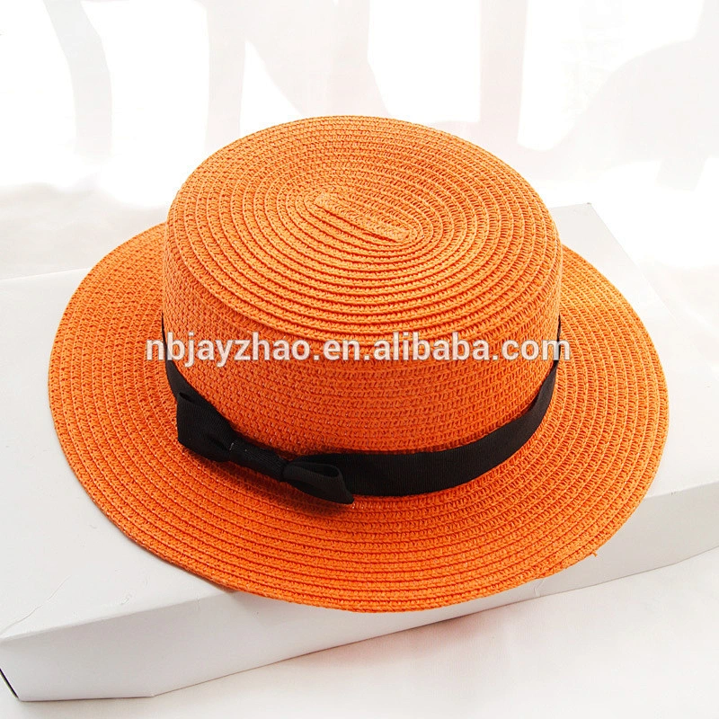 Custom Colorful Beach Hat Simple Bow Knot Sun Visor Hat