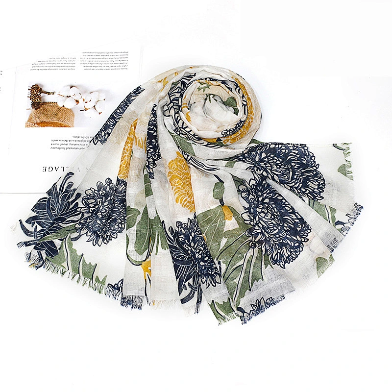 National wind beach towel warm scarf wild multi-purpose breathable gauze animal pattern tassel shawl