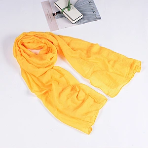 90*180cm Cotton And Linen Scarf Factory Wholesale Solid Color Monochrome Candy Color Gift Scarf Women