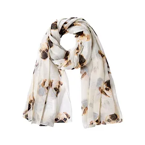 New fashion dog print yarn scarf air conditioning sunscreen shawl scarf female