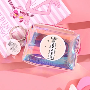 The new 2020 Korean version of the storage female laser mini coin purse cute student translucent multifunctional small bag