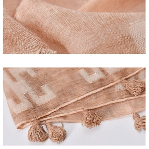 2020 Wholesale New Cotton And Linen Scarf Women Korean Autumn Fashion Wild Pure Color Tourism Art Dual-Use Shawl
