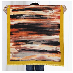 2020 Hot-Selling Acrylic Cashmere Scarves European American Printing Spot Scarf Graffiti Shawl