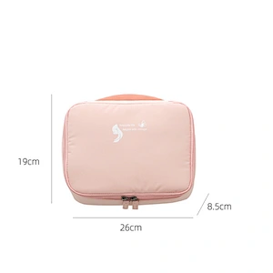 2020 New Memory Fabric Travel Cosmetic Bag For Make Up Women Men Makeup Cosmetic Bags Cases