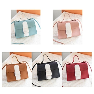 Lychee Pattern Small Bag 2021 Japan Korea New Female Shoulder Portable Casual Color Matching Crossbody Bag