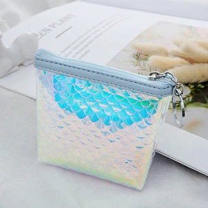 4 Shape Design Promotional Gifts PVC Bling Women Purse Bag Summer Mini Card Holder Wallet For Female