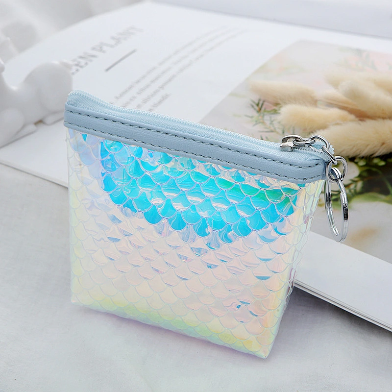 4 Shape Design Promotional Gifts PVC Bling Women Purse Bag Summer Mini Card Holder Wallet For Female