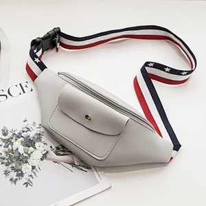 Factory Wholesale 2020 Waist Bag Spring Summer Korean Version New Color Ribbon Multi-Pocket Shoulder Chest Bag