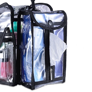 Wholesale Women Travel Tote Zipper Clear Makeup Transparent Bags Pvc Cosmetic Storage Bag