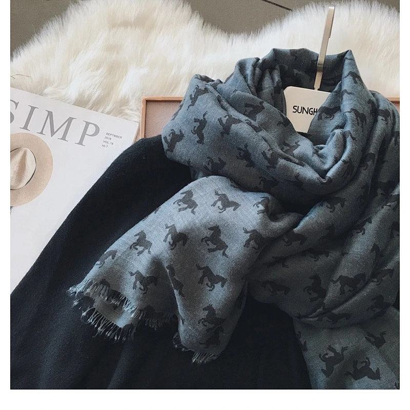 Winter Fashion Thin Silk Scarf Korean Decorative Scarf Cotton And Linen Sunblock Shawl Dual-Use Scarf