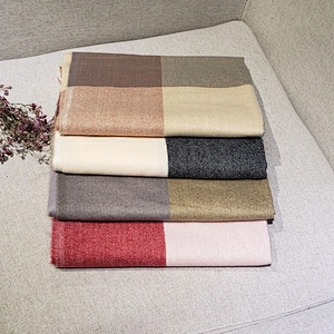 Ladies Scarf New Autumn Winter Tassel Shawl Scarf Korean Version Large Plaid Solid Color Cashmere Scarf