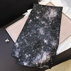 Wholesale Custom Multifunctional Starry Sky Pattern Thicken Silk Square Scarf Shawl