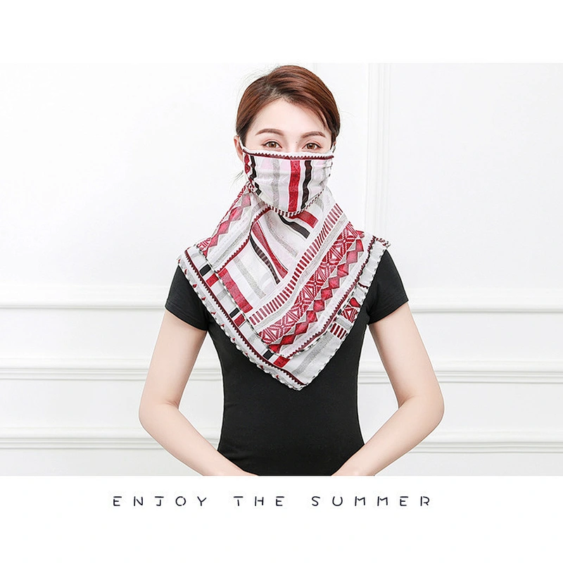 Wholesale Custom Printing Neck Gaiter Face Scarf Bandana With Adjustable Ear Loops For Women