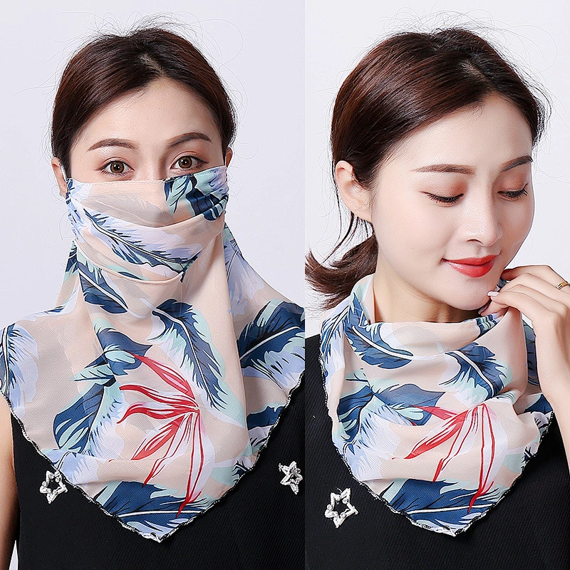 Wholesale Custom Printing Neck Gaiter Face Scarf Bandana With Adjustable Ear Loops For Women