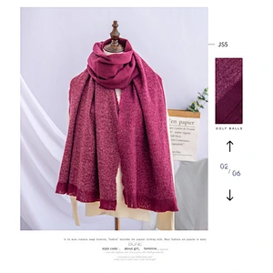 Factory Direct Hot Cashmere Scarf Autumn Winter New Color Matching Fringed Scarf Thick Warm Shawl
