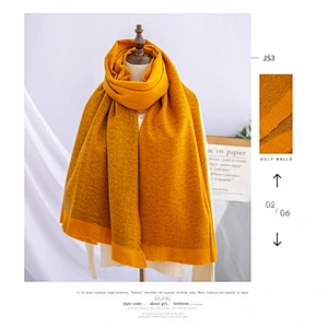 Factory Direct Hot Cashmere Scarf Autumn Winter New Color Matching Fringed Scarf Thick Warm Shawl