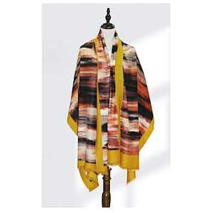2020 Hot-Selling Acrylic Cashmere Scarves European American Printing Spot Scarf Graffiti Shawl