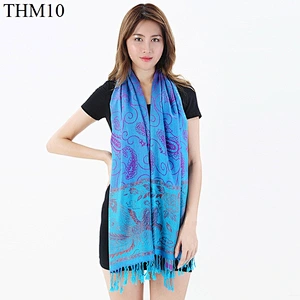 2020 Ethnic Style Retro Scarf, 70*200CM Jacquard Cotton Multi-Purpose Warm Scarf