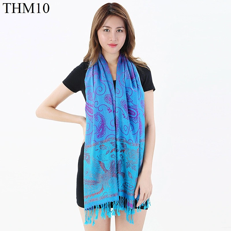 2020 Ethnic Style Retro Scarf, 70*200CM Jacquard Cotton Multi-Purpose Warm Scarf