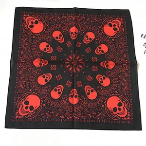 Manufacturers production hip-hop style three-color optional neutral soft cotton satin square scarf