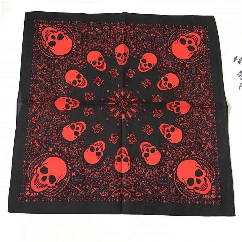 Manufacturers production hip-hop style three-color optional neutral soft cotton satin square scarf