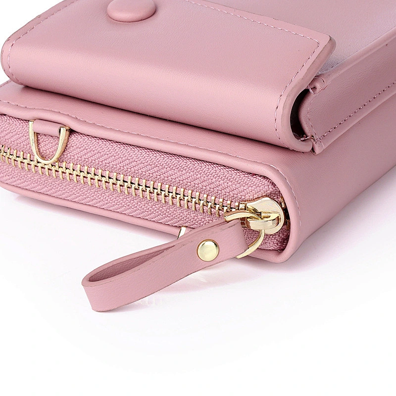 Fashion Retro Ladies Messenger Bag Solid Color Women'S Shoulder Bag Wallet