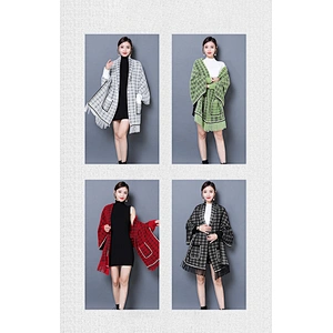New Style Shawl Scarf Tassel With Sleeve Mink Velvet Thick Cloak Red Cheongsam Wedding Outer Coat Women Shawls