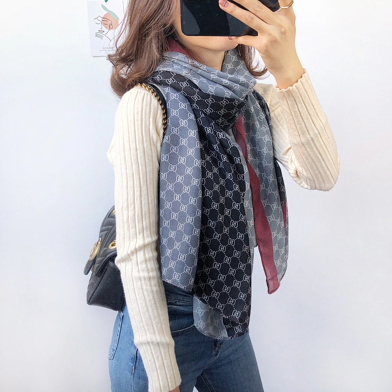 2020 Autumn New Scarf Female Korean Version Wild Thin Dual-Use Linen Scarf Cotton And Linen Gauze Scarves Wholesale