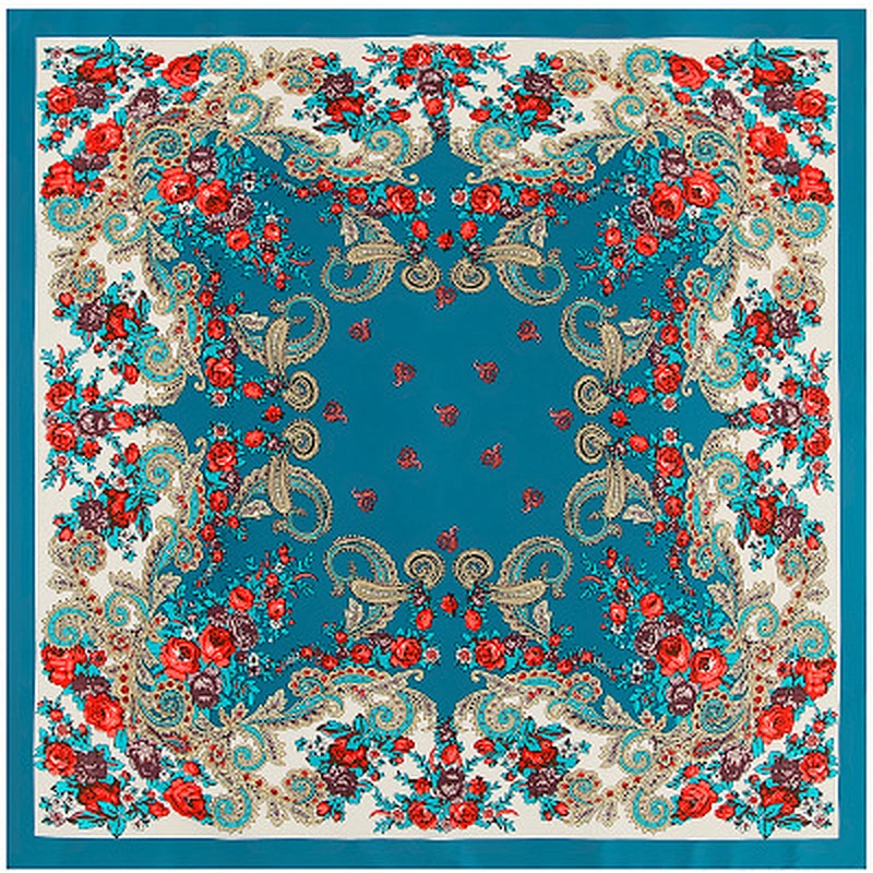 Bohemian small cashew travel simulation silk sunscreen scarf silk jersey shawl scarf summer