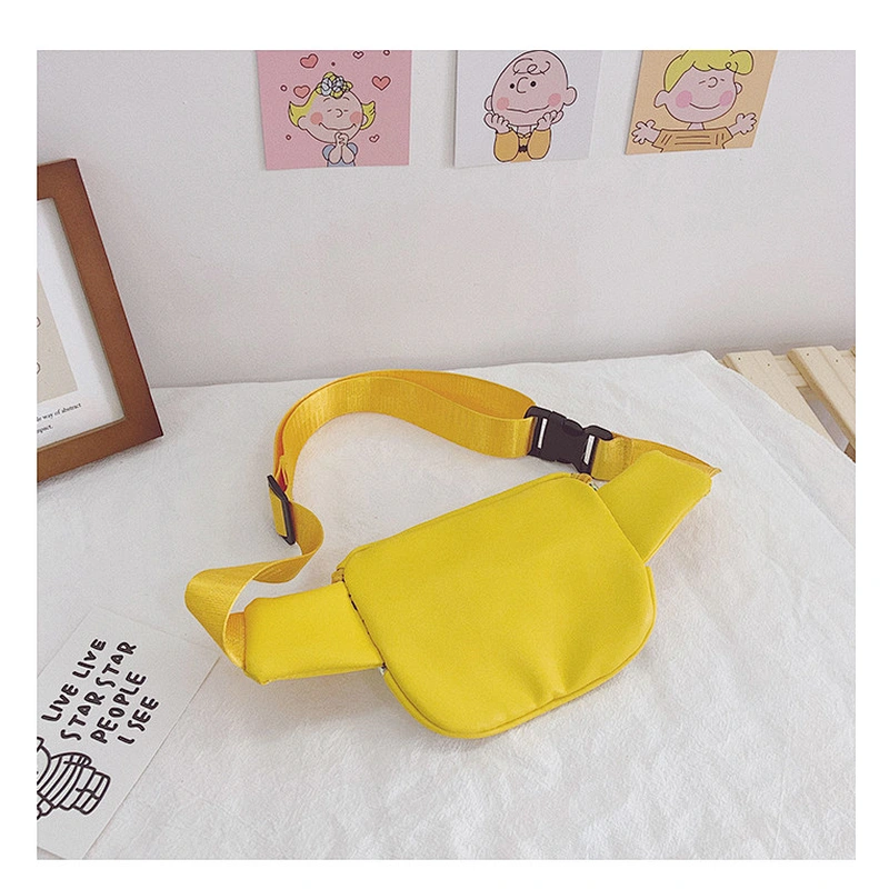 2020 New Fanny Pack Girls Waist Bag PU Laser Chest Bag Fashion Print Unisex Kids Children Crossbody Bag Purses