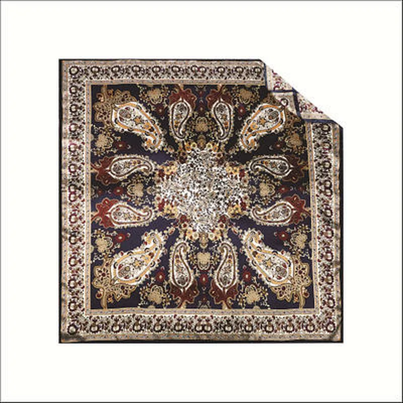 Factory direct silk scarves 90x90 female shawl retro wild scarf square small scarf wholesale