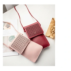 Wholesale small shoulder bag ladies Cell Phone Purse Wallet crossbody cell phone bag