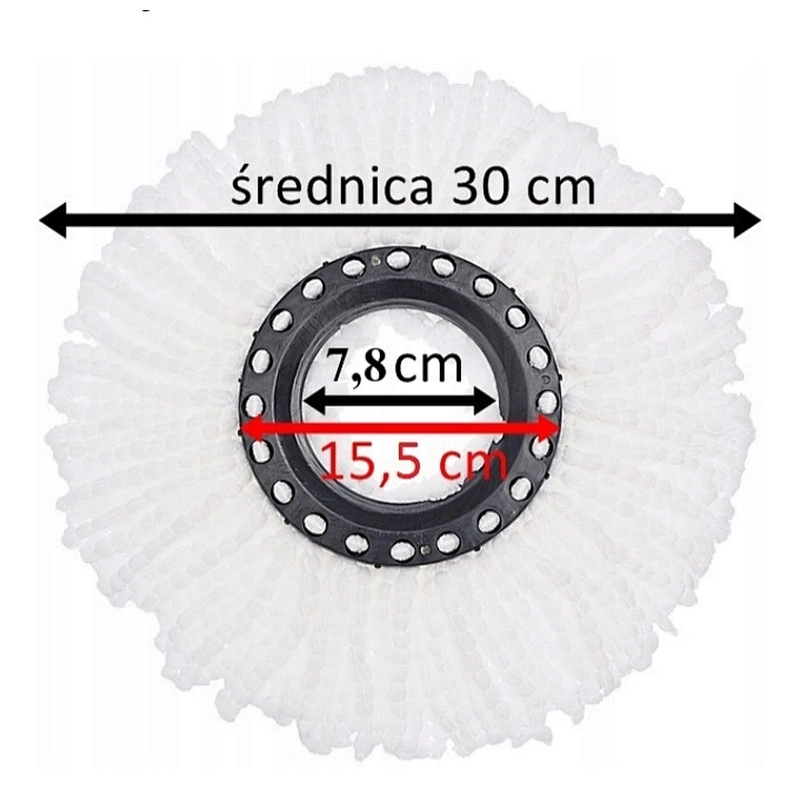 mop head around 83g,around Dia33cm, 10pcs/inner bag