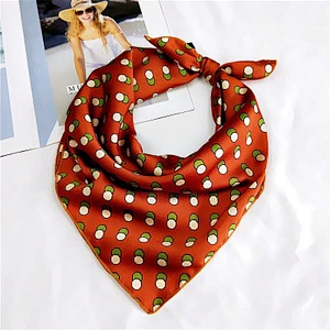 Spring Autumn Summer New Fashion Wild Women 60cm Chiffon Professional Scarf Small Square Scarves