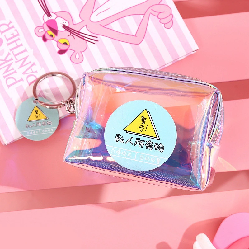 The new 2020 Korean version of the storage female laser mini coin purse cute student translucent multifunctional small bag