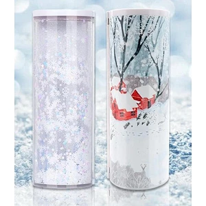 Quicksand Pencil Case Transparent Cylinder Erasable Multifunctional Student Stationery Box