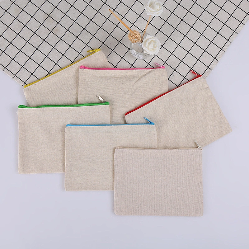 Canvas Blank Painting Advertisement Convenient Style Various Pen Bags Pencil Bag Custom Pencil Bag