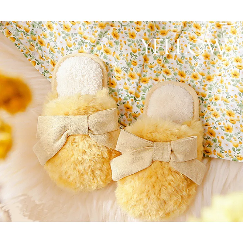Happy Baby Cotton Slippers Children's Cotton Slippers for Autumn Winter Parent-child Shoes Winter Women's Cotton Slippers