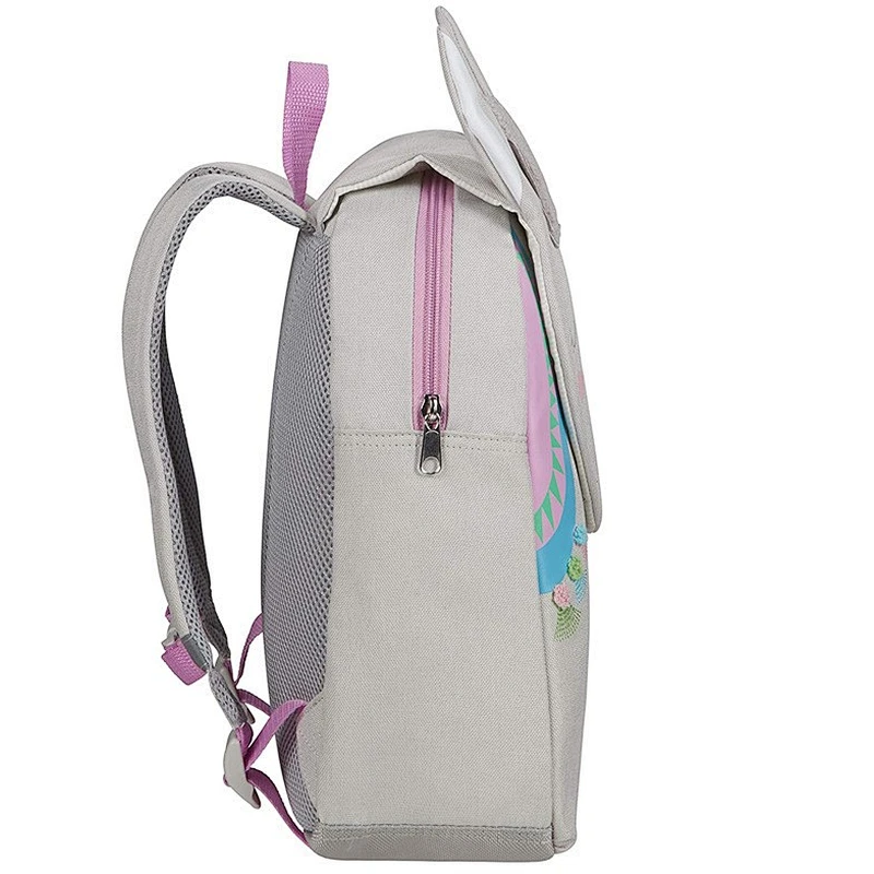 Custom Logo Schoolbag Children Cute Cartoon Alpaca Design Custom Oxford School Backpack Wholesale