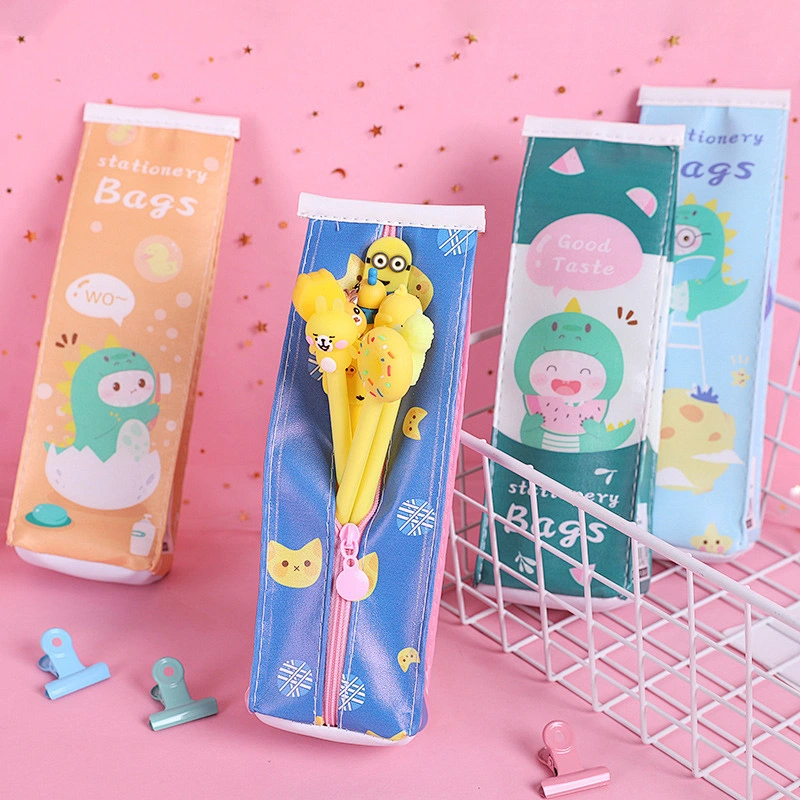Creative Milk Pencil Case Student Small Fresh Dinosaur Pencil Case Multifunction Portable Pencil Case