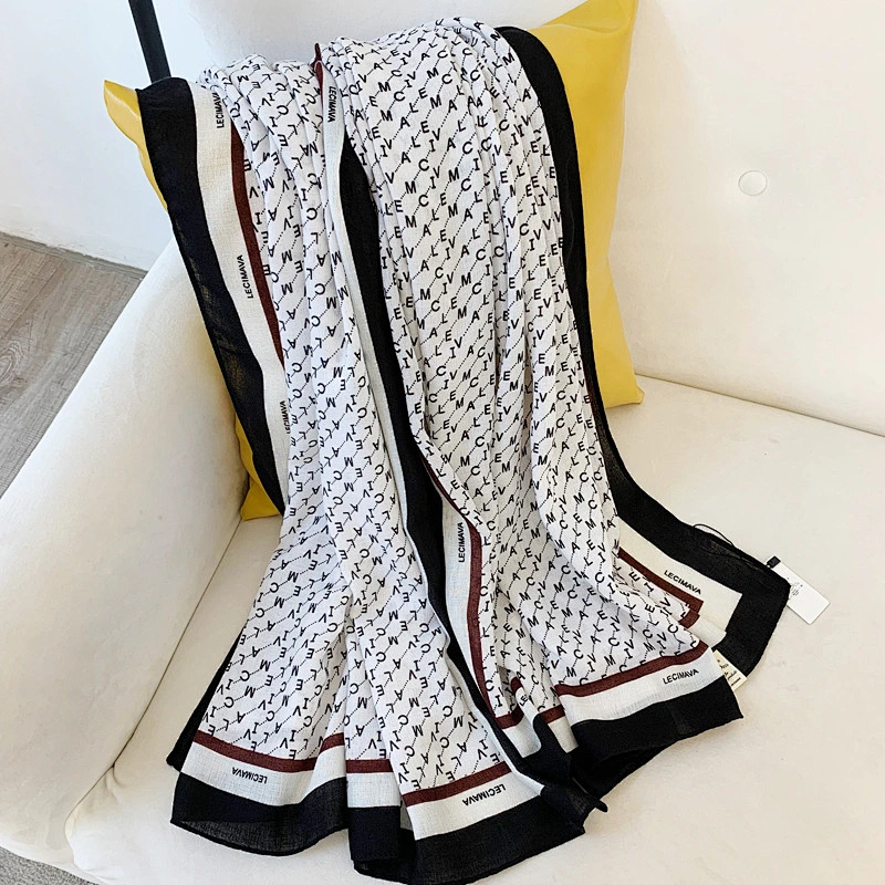 Hot Sale Printed Style Breathable Ladies Shawl Popular Fashion Scarf