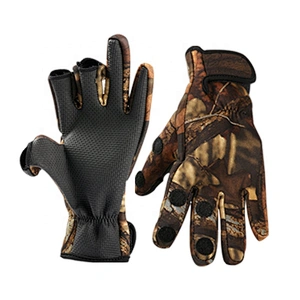 Men Outdoor Activities Gloves Neoprene Fishing Gloves Cycling Anti-slip Waterproof Warm Gloves