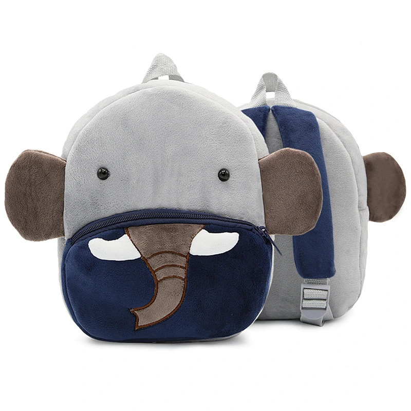 Cute Plush Toy Backpack Custom Wolf Deer Puppy Giant Panda Penguin Rabbit Koala Cat Teddy Bear Child Animal Plush Backpack