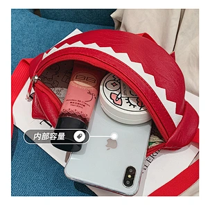 High Quality Boys Fanny Pack Custom Cute Cartoon Design Pu Leather Waist Bags For Children