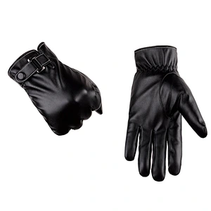 outdoor PU Leather Mens Driving touch screen wholesale fashion winter mens leather gloves