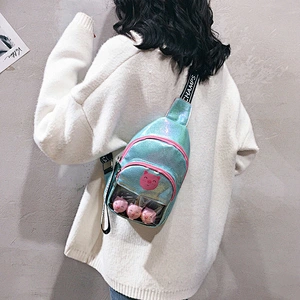 Fashion Holographic Leather Women Chest Bag Custom Design Laser Bag Sling Shoulder Bag