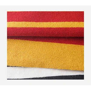 Nordic Style Lengthened Contrast Striped Wool Scarf Female Winter Student Warm Knitted Scarf