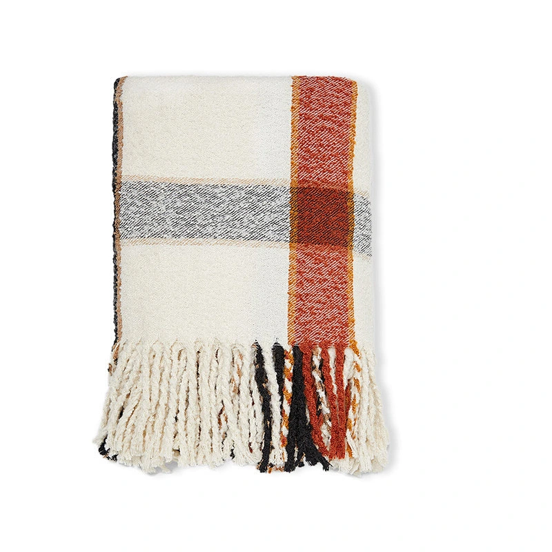 New Design Four-Sided Big Tassels Cashmere Scarf Autumn Winter Thickening Shawl Ladies Warm Scarves
