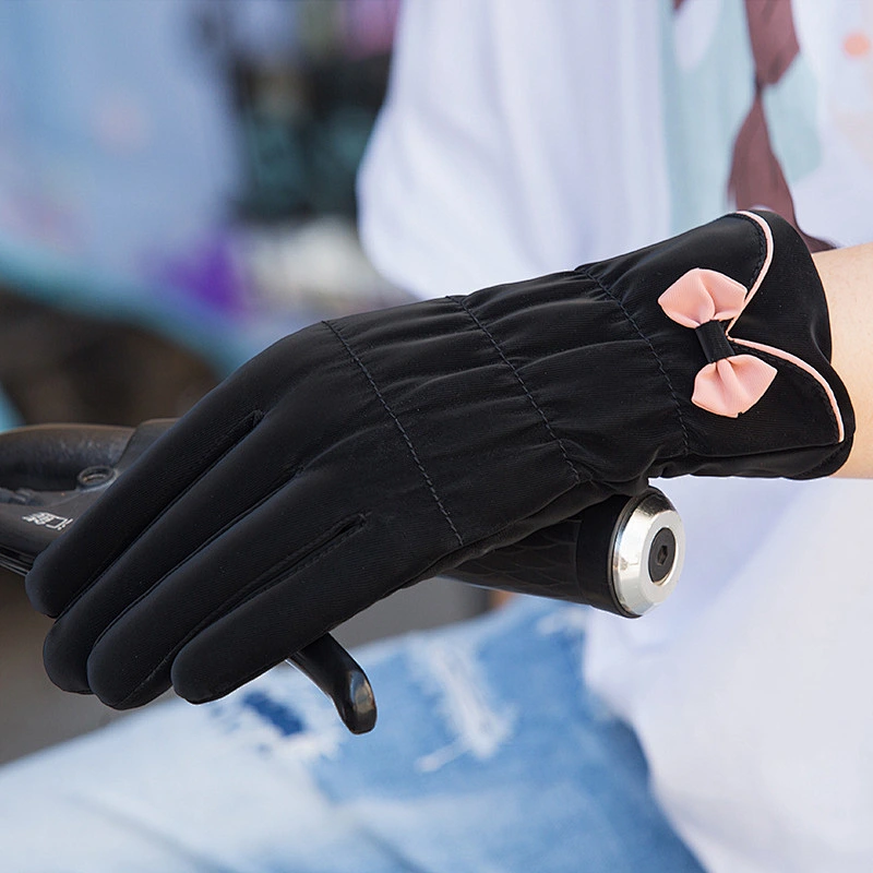 Factory Gloves Ladies Winter Plus Velvet Warm Touch Screen Gloves Thickened Ski Sports Skin Feeling Student Gloves