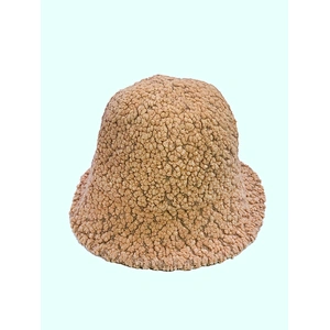 Cheap Lady Solid Thickened Soft Warm Fishing Outdoor Vacation Winter Hat Lamb Wool Bucket Hat